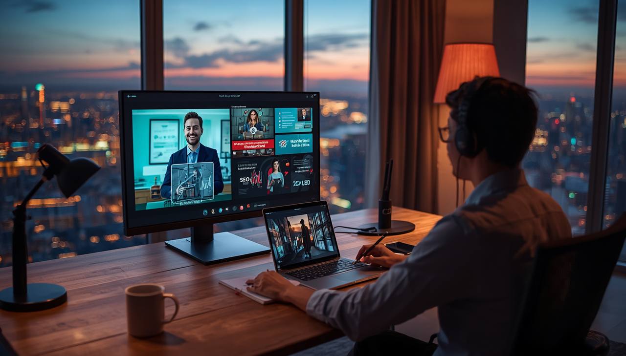 online training session