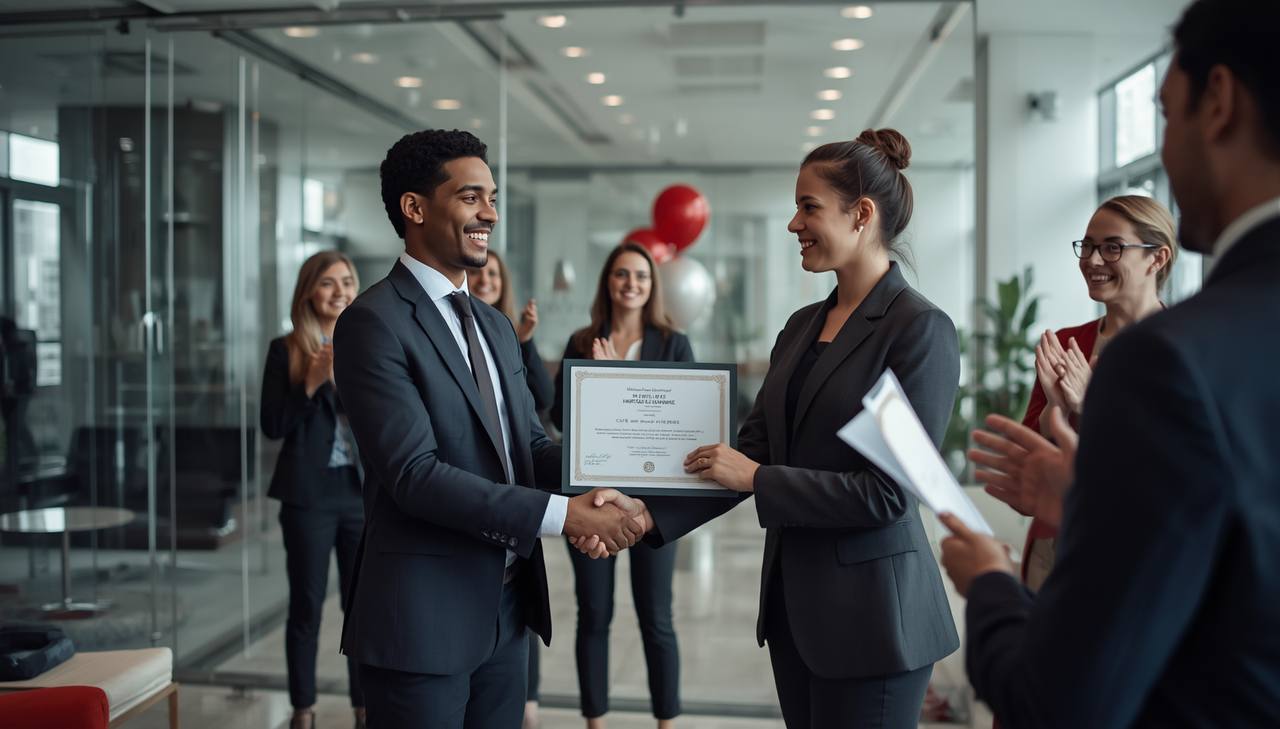 course completion and certificate award